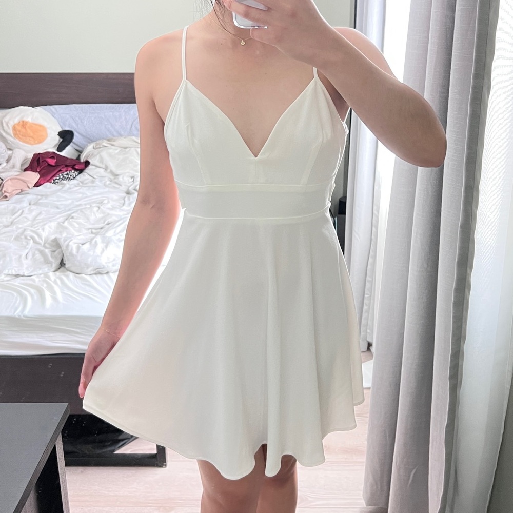 Windsor Backless Skater Dress - Tie Back Detail